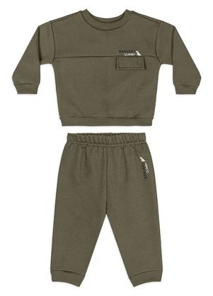Quimby - Conjunto Bebê Moletom Felpado Verde - QUIMBY