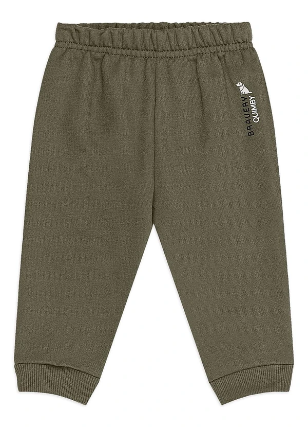 Quimby - Conjunto Bebê Moletom Felpado Verde 4