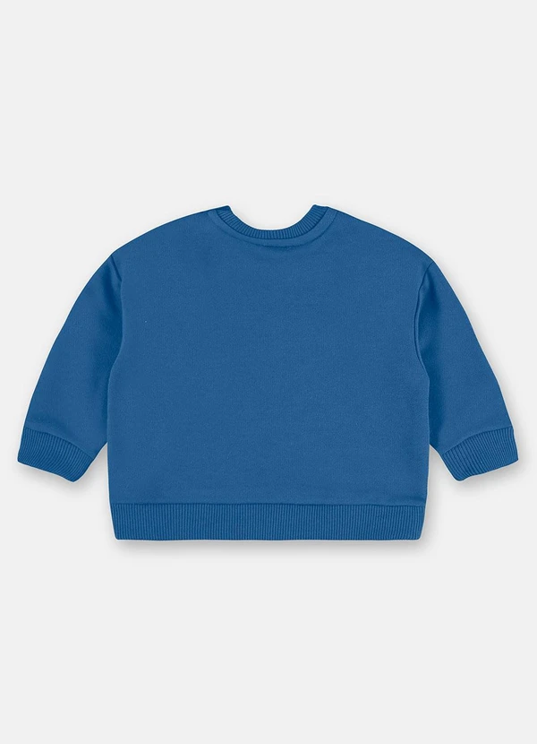 Up Baby - Conjunto Bebê Moletom Puff Azul 4