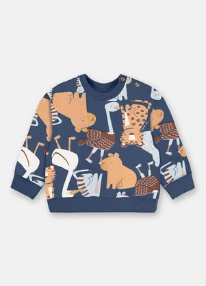 Up Baby - Conjunto Bebê Super Cotton Azul - UP BABY