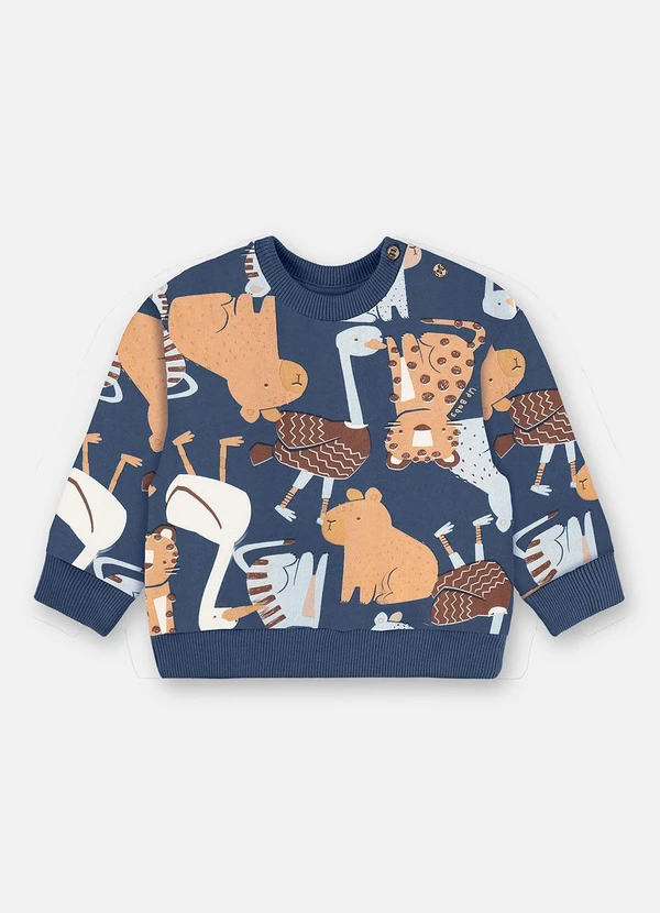 Up Baby - Conjunto Bebê Super Cotton Azul 2