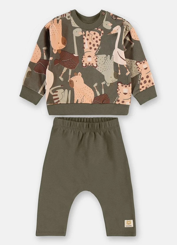 Up Baby - Conjunto Bebê Super Cotton Verde 2