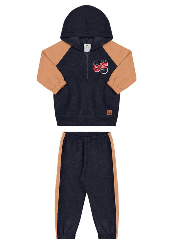 Alenice - Conjunto Bicolor Menino Azul