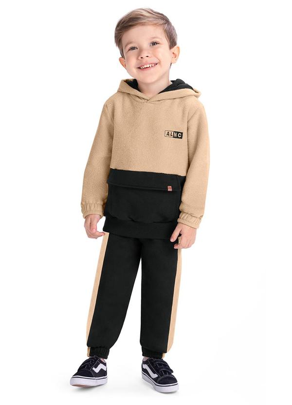 Alenice - Conjunto Bicolor Menino Bege