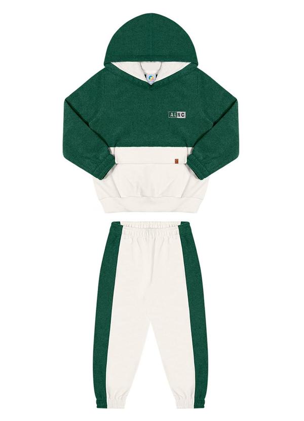 Alenice - Conjunto Bicolor Menino Verde