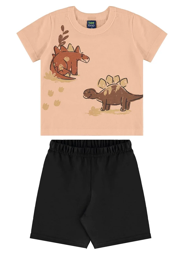 Bee Loop - Conjunto Big Dino Infantil Marrom 2