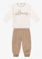 Trick Nick - Conjunto Blusa com Calça Azul - variação: Marrom