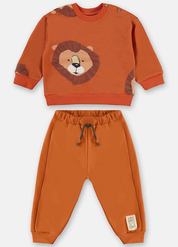 Up Baby - Conjunto Blusa e Calça Laranja 2