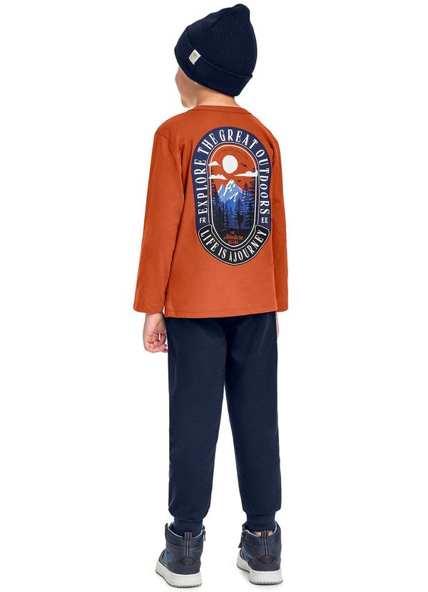 Bee Loop - Conjunto Blusa e Calça Menino Marrom 2