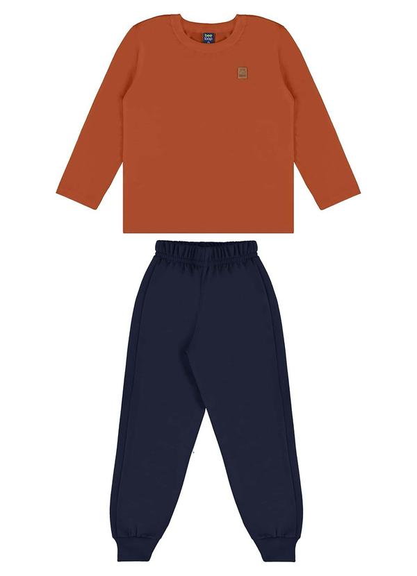 Bee Loop - Conjunto Blusa e Calça Menino Marrom 3