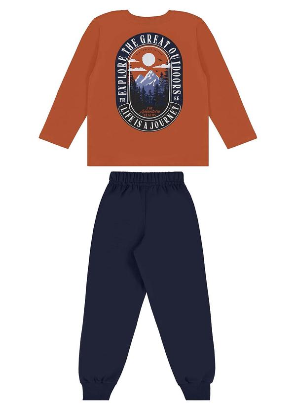 Bee Loop - Conjunto Blusa e Calça Menino Marrom 4