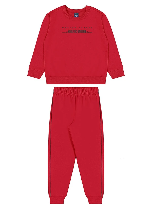 Bee Loop - Conjunto Blusão Athletic Div Vermelho 2