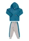 Marlan - Conjunto Blusão Boucle e Calça Moletom Azul - variação: Azul