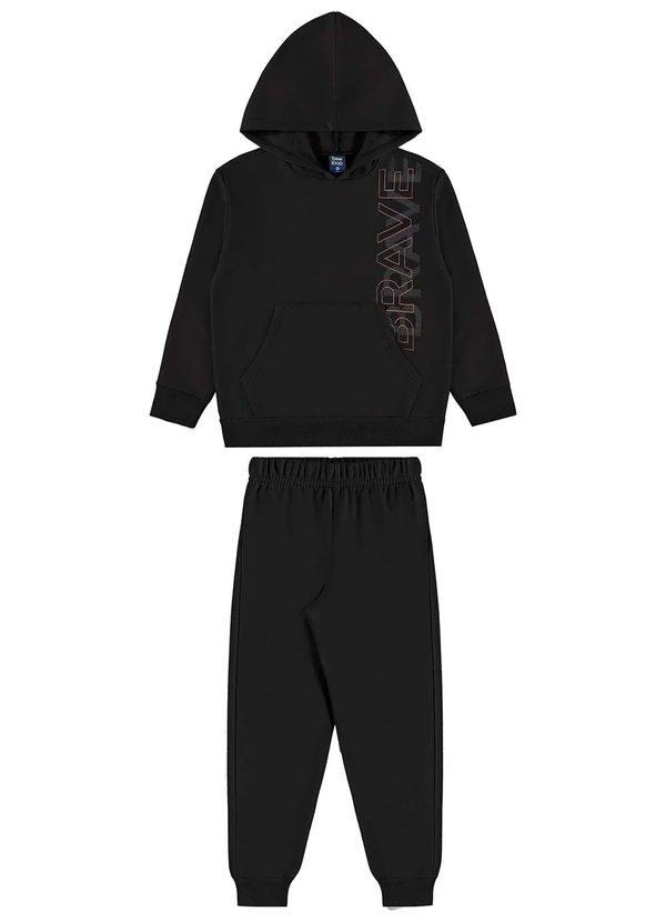 Bee Loop - Conjunto Blusão Brave Calça Preto