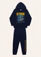 Fakini Kids - Conjunto Blusão C/Capuz e Calça Batman Preto - variação: Azul
