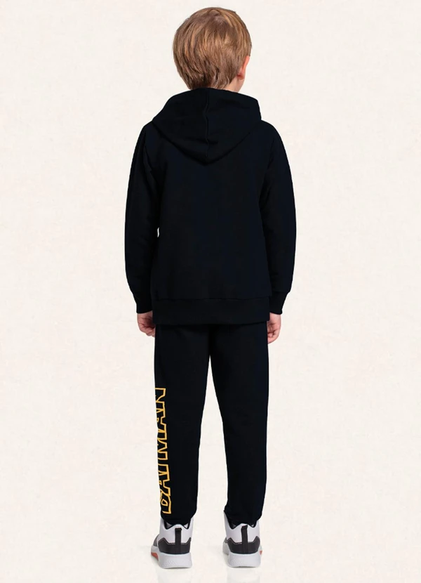 Fakini Kids - Conjunto Blusão C/Capuz e Calça Batman Preto 2