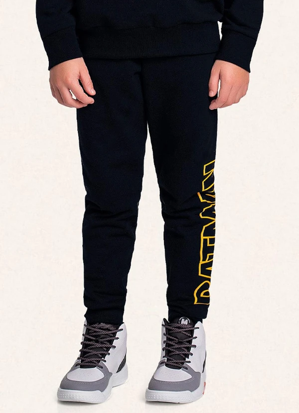 Fakini Kids - Conjunto Blusão C/Capuz e Calça Batman Preto 4