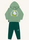 Fakini Kids - Conjunto Blusão C/Capuz e Calça Verde - variação: Verde