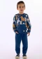Up Baby - Conjunto Blusão Calça Azul - variação:  
