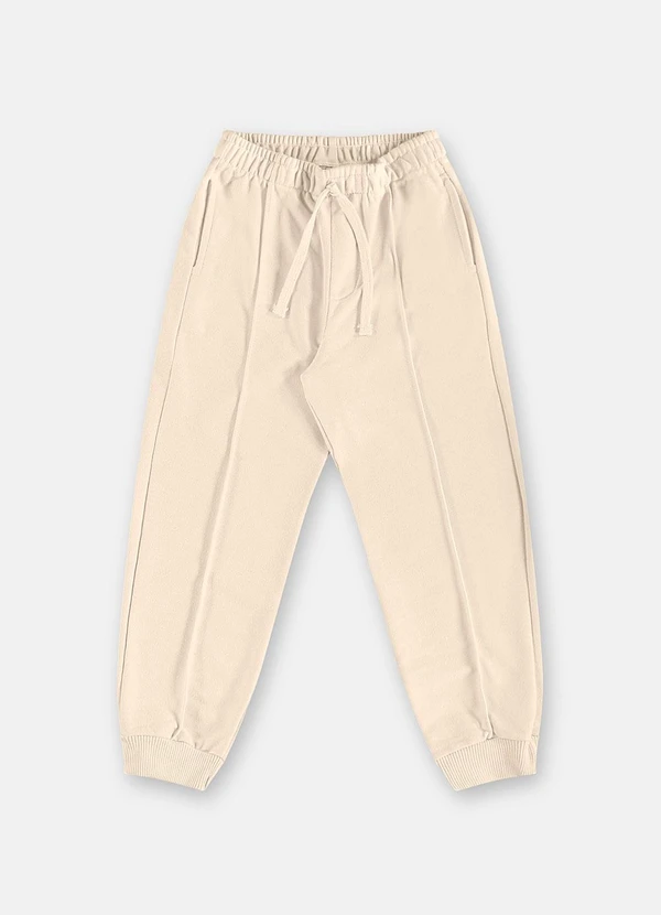 Três e Já - Conjunto Blusão Calça Humor Bege 5