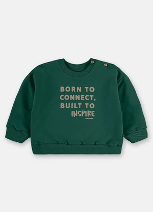 Up Baby - Conjunto Blusão Calça Listrada Verde - UP BABY