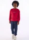 Quimby - Conjunto Blusão Calça Moletom Vermelho - variação:  