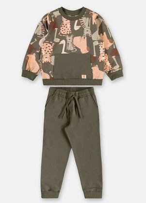 Up Baby - Conjunto Blusão Calça Verde - UP BABY