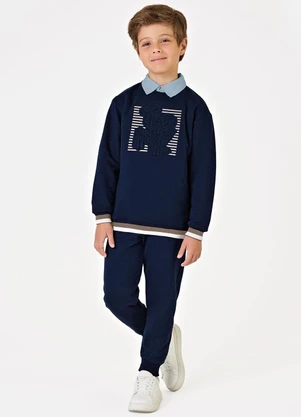 Trick Nick - Conjunto Blusão com Calça Masculino Azul - TRICK NICK