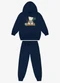 Rovi Kids - Conjunto Blusão com Calça Masculino Bege - variação: Azul