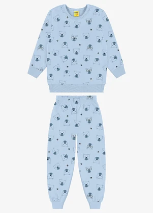 Rovi Kids - Conjunto Blusão com Calça Masculino Azul - ROVI KIDS