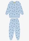 Rovi Kids - Conjunto Blusão com Calça Masculino Bege - variação: Azul