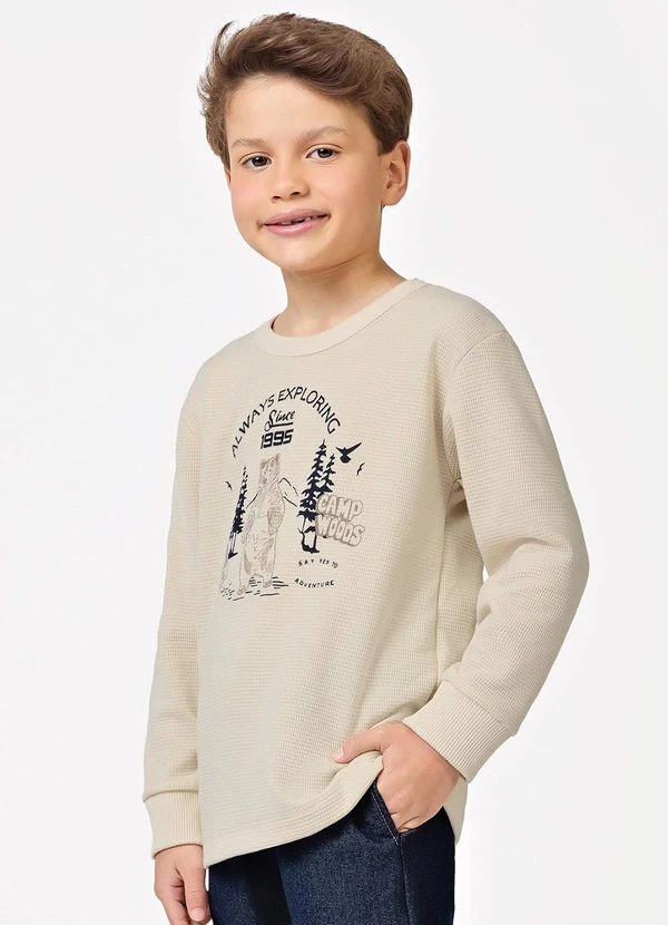 Trick Nick - Conjunto Blusão com Calça Masculino Bege 3