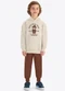 Rovi Kids - Conjunto Blusão com Calça Masculino Verde - variação: Bege