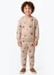 Rovi Kids - Conjunto Blusão com Calça Masculino Bege - variação: Bege