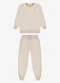 Rovi Kids - Conjunto Blusão com Calça Masculino Azul - variação: Bege