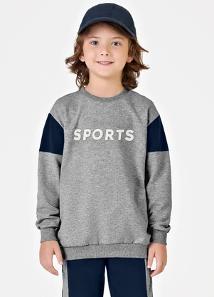 Trick Nick - Conjunto Blusão com Calça Masculino Cinza - TRICK NICK