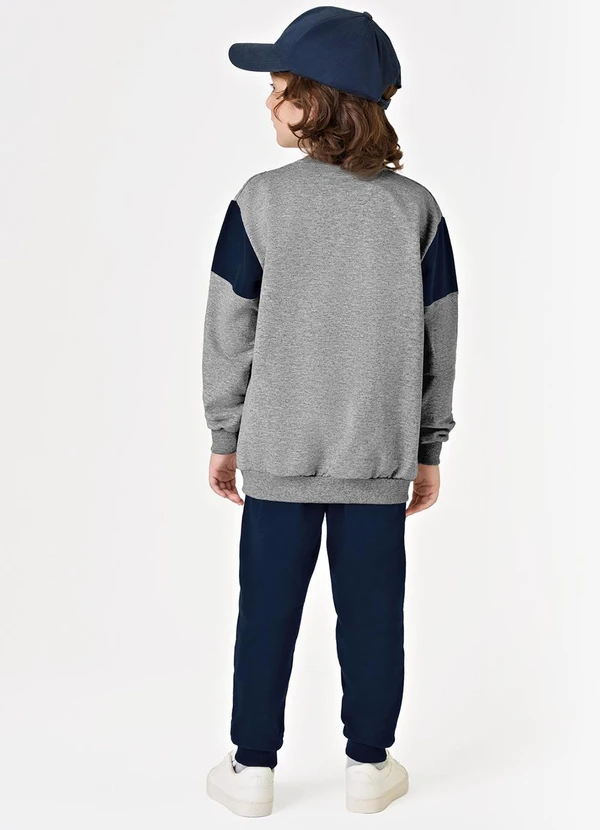 Trick Nick - Conjunto Blusão com Calça Masculino Cinza 3