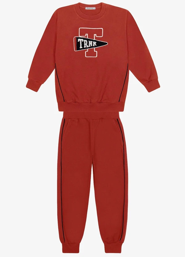 Trick Nick - Conjunto Blusão com Calça Masculino Laranja 1