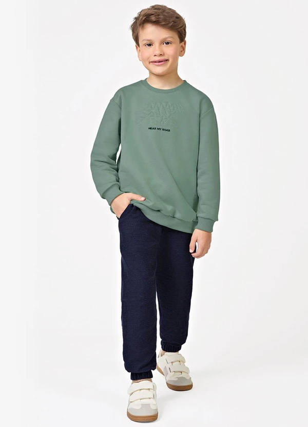 Trick Nick - Conjunto Blusão com Calça Masculino Verde