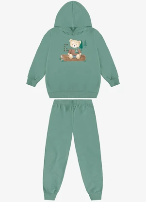 Rovi Kids - Conjunto Blusão com Calça Masculino Verde - ROVI KIDS