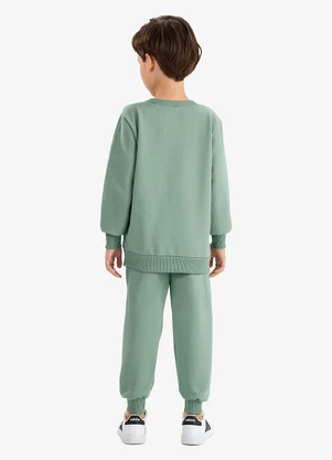 Rovi Kids - Conjunto Blusão com Calça Masculino Verde - ROVI KIDS