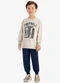 Rovi Kids - Conjunto Blusão com Calça Moletom Bege - variação: Bege