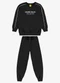 Rovi Kids - Conjunto Blusão com Calça Moletom Preto - variação: Preto