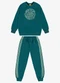 Rovi Kids - Conjunto Blusão com Calça Moletom Bege - variação: Verde