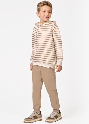 Trick Nick - Conjunto Blusão com Capuz com Calça Marrom - TRICK NICK