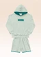 Fakini Kids - Conjunto Blusão com Capuz e Bermuda Verde - variação: Verde