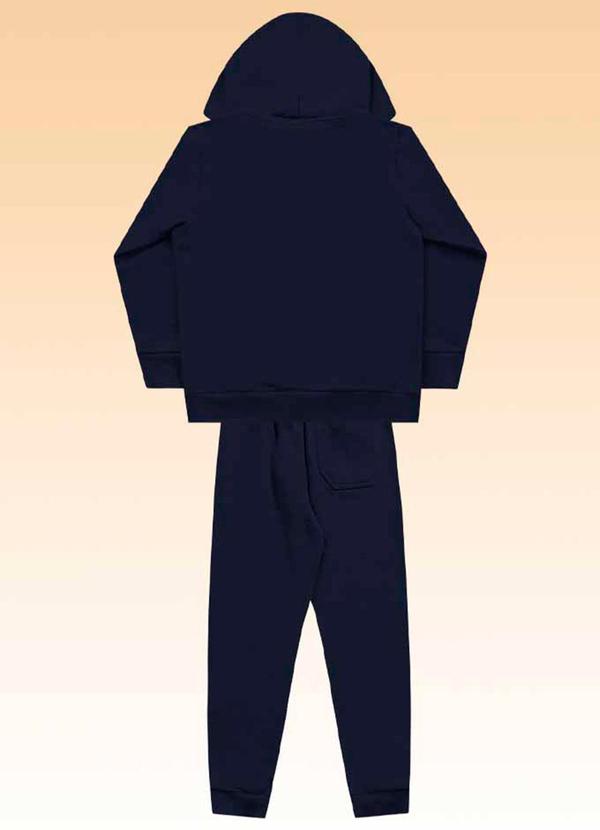Fakini Kids - Conjunto Blusão com Capuz e Calça Azul 3