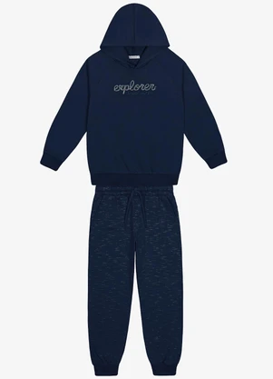 Trick Nick - Conjunto Blusão com Capuz e Calça Azul - TRICK NICK