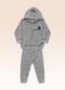 Fakini Kids - Conjunto Blusão com Capuz e Calça Cinza - variação: Cinza