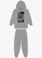 Rovi Kids - Conjunto Blusão com Capuz e Calça Preto - variação: Cinza